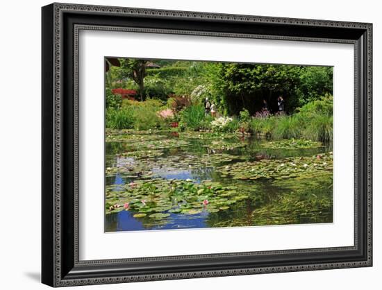 Claude Monet's Water Garden in Giverny, Department of Eure, Upper Normandy, France-null-Framed Art Print