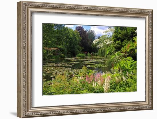 Claude Monet's Water Garden in Giverny, Department of Eure, Upper Normandy, France-null-Framed Art Print