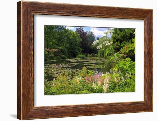 Claude Monet's Water Garden in Giverny, Department of Eure, Upper Normandy, France-null-Framed Art Print