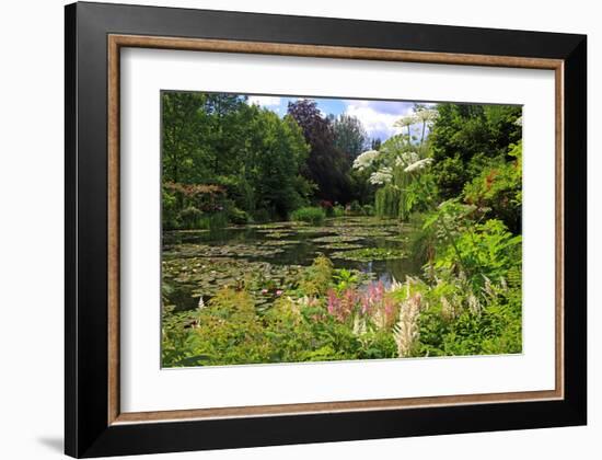 Claude Monet's Water Garden in Giverny, Department of Eure, Upper Normandy, France-null-Framed Art Print