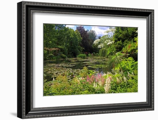 Claude Monet's Water Garden in Giverny, Department of Eure, Upper Normandy, France-null-Framed Art Print