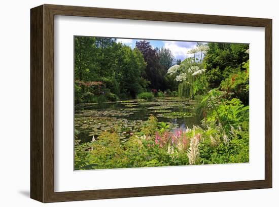 Claude Monet's Water Garden in Giverny, Department of Eure, Upper Normandy, France-null-Framed Art Print