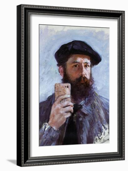 Claude Monet Selfie Portrait-null-Framed Premium Giclee Print