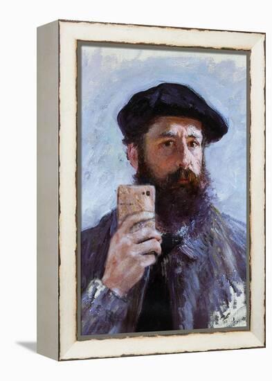 Claude Monet Selfie Portrait-null-Framed Stretched Canvas