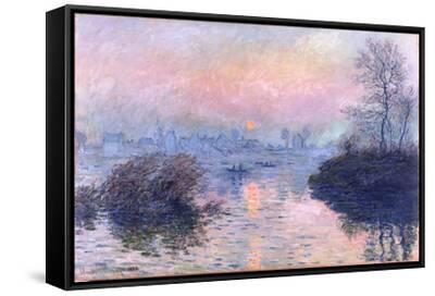 Sunset on the Seine at Lavacourt, Winter Effect' Giclee Print