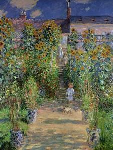 The Artist's Garden at Vetheuil, 1880 by Claude Monet