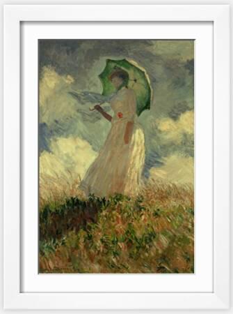 samsoe samsoe green dress Woman with Parasol Print