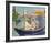 Claude Monet Working on His Boat in Argenteuil, 1874-Edouard Manet-Framed Art Print