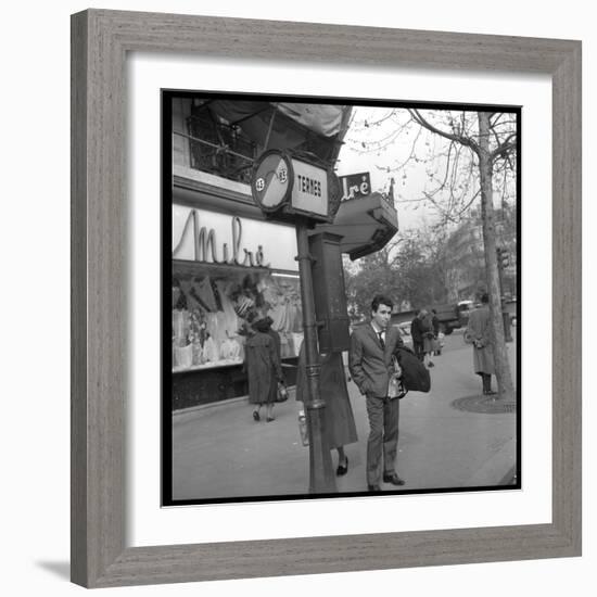 Claude Nougaro in Paris-DR-Framed Photographic Print