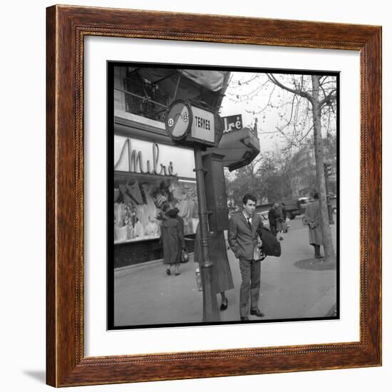 Claude Nougaro in Paris-DR-Framed Photographic Print