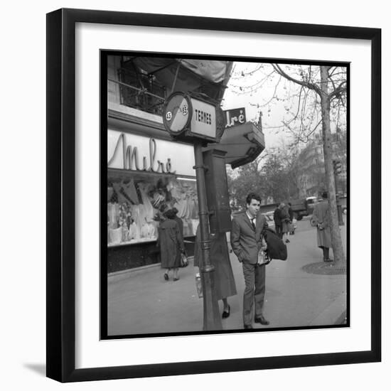 Claude Nougaro in Paris-DR-Framed Photographic Print