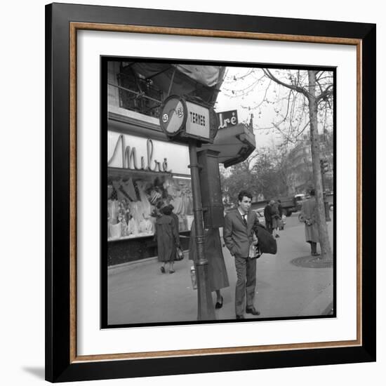 Claude Nougaro in Paris-DR-Framed Photographic Print