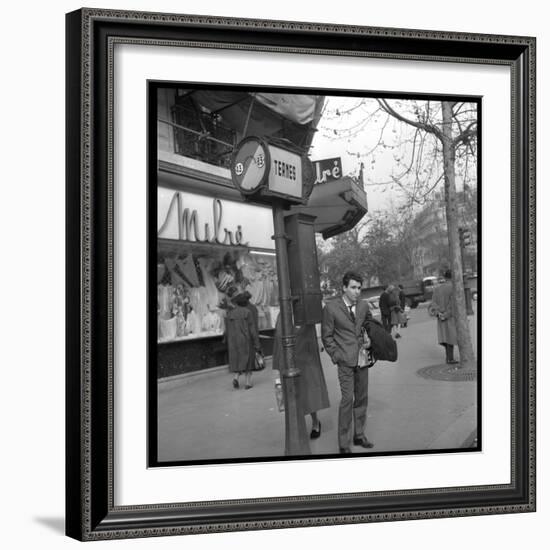 Claude Nougaro in Paris-DR-Framed Photographic Print