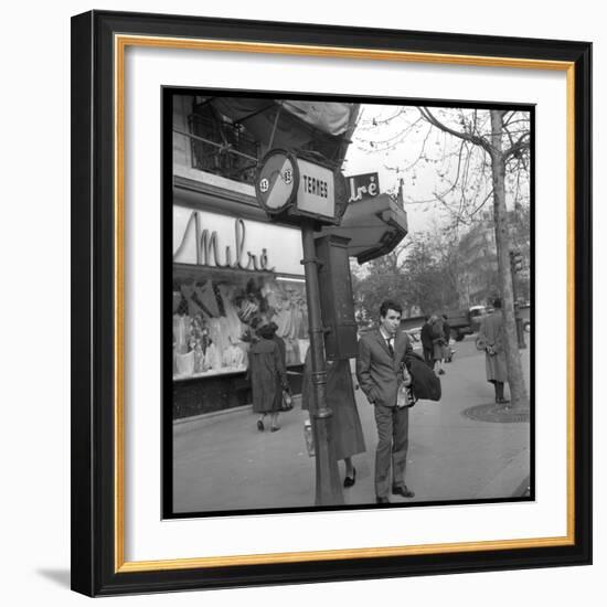 Claude Nougaro in Paris-DR-Framed Photographic Print