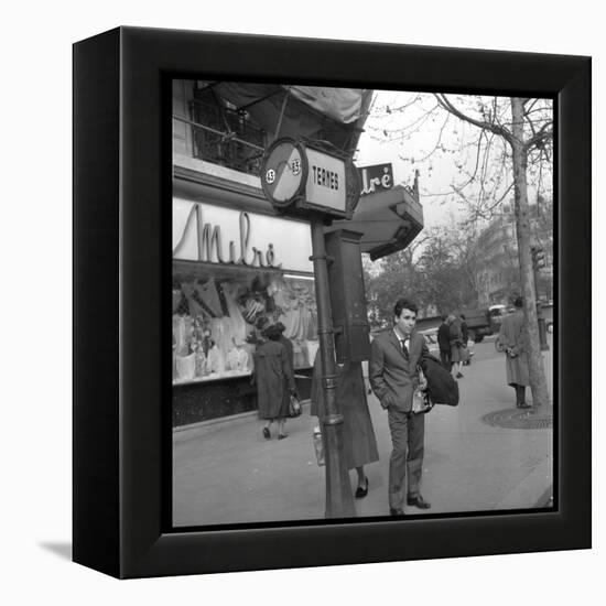 Claude Nougaro in Paris-DR-Framed Premier Image Canvas