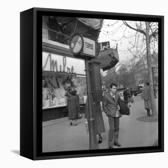 Claude Nougaro in Paris-DR-Framed Premier Image Canvas