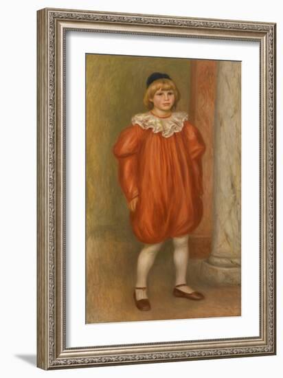 Claude Renoir in Clown Costume-Pierre-Auguste Renoir-Framed Giclee Print