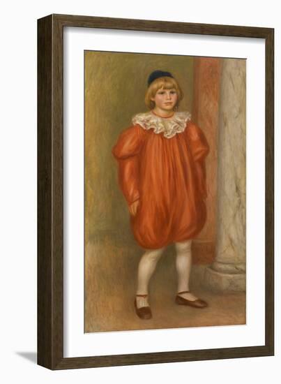 Claude Renoir in Clown Costume-Pierre-Auguste Renoir-Framed Giclee Print