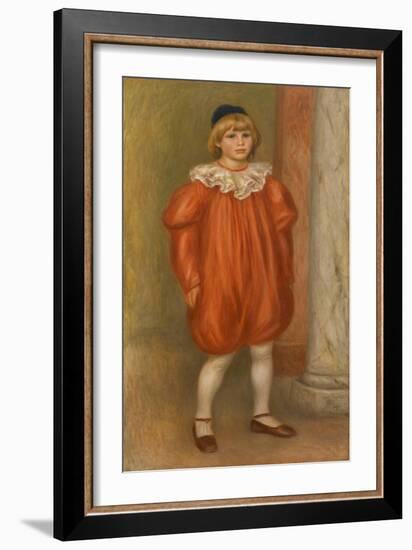 Claude Renoir in Clown Costume-Pierre-Auguste Renoir-Framed Giclee Print