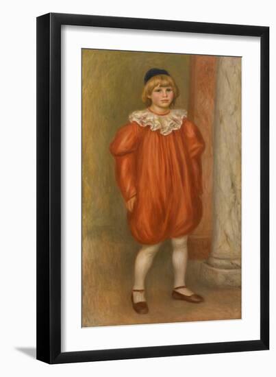 Claude Renoir in Clown Costume-Pierre-Auguste Renoir-Framed Giclee Print