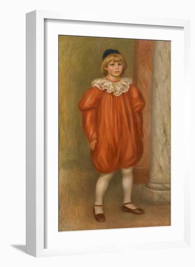 Claude Renoir in Clown Costume-Pierre-Auguste Renoir-Framed Giclee Print