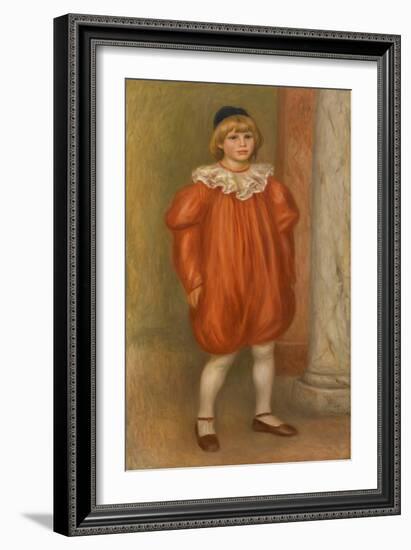 Claude Renoir in Clown Costume-Pierre-Auguste Renoir-Framed Giclee Print