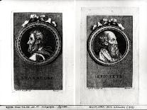 Anaxagorus (500-428 BC) and Epictetus (1st Century) Engraved by S. Beyssent-Claude Reydellet-Framed Giclee Print