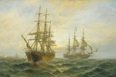 A Frigate Outward Bound Off Shoeburyness-Claude T. Stanfield Moore-Giclee Print