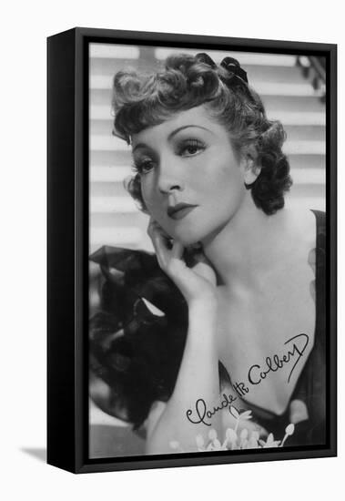 Claudette Colbert, American Actress, 20th Century-null-Framed Premier Image Canvas