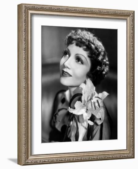 Claudette Colbert, c.1935-null-Framed Photo