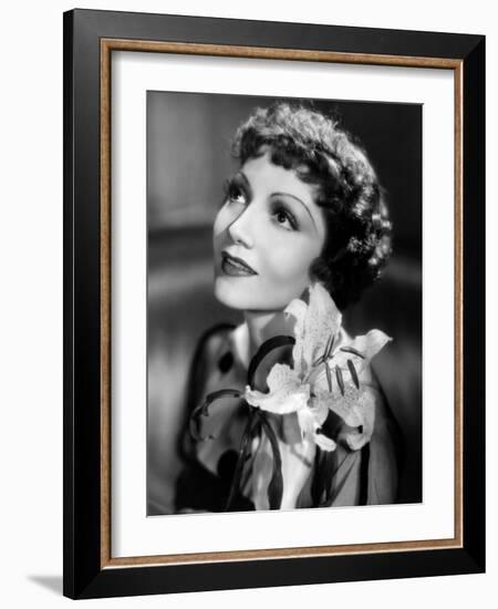 Claudette Colbert, c.1935-null-Framed Photo