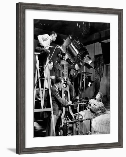 Claudette Colbert, George Cukor. "Zaza" 1939, Directed by George Cukor-null-Framed Photographic Print