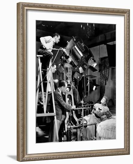 Claudette Colbert, George Cukor. "Zaza" 1939, Directed by George Cukor-null-Framed Photographic Print