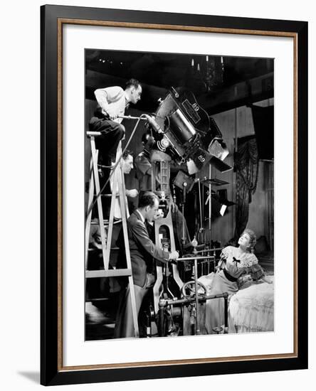 Claudette Colbert, George Cukor. "Zaza" 1939, Directed by George Cukor-null-Framed Photographic Print