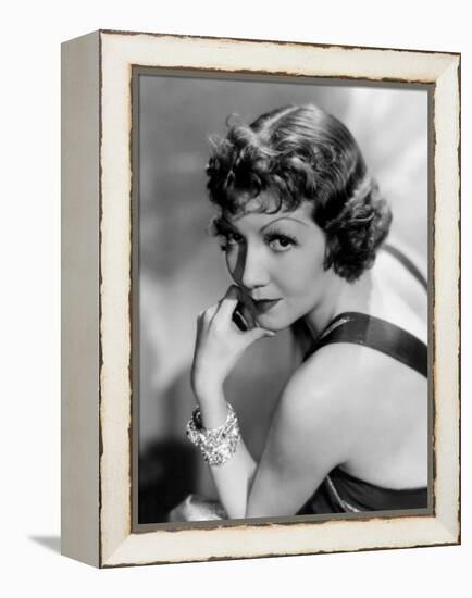 Claudette Colbert, March 22, 1935-null-Framed Stretched Canvas