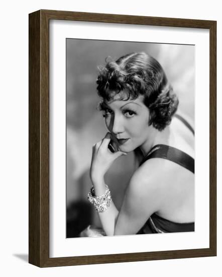 Claudette Colbert, March 22, 1935-null-Framed Photo