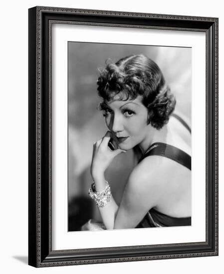 Claudette Colbert, March 22, 1935-null-Framed Photo