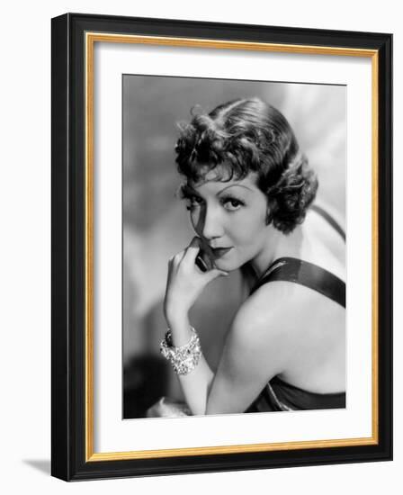 Claudette Colbert, March 22, 1935-null-Framed Photo