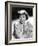 Claudette Colbert, Portrait, 1939, in Embroidered Cardigan-null-Framed Photo