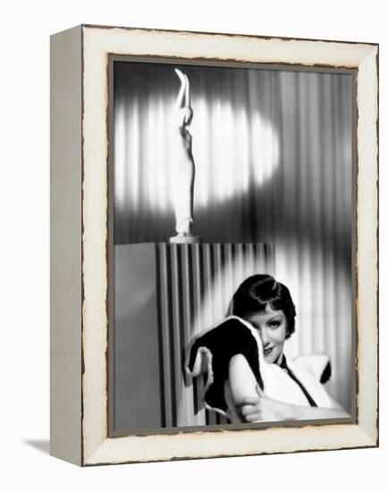 Claudette Colbert-null-Framed Premier Image Canvas