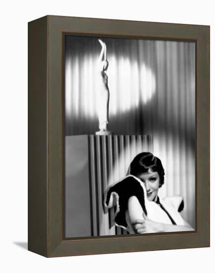 Claudette Colbert-null-Framed Premier Image Canvas