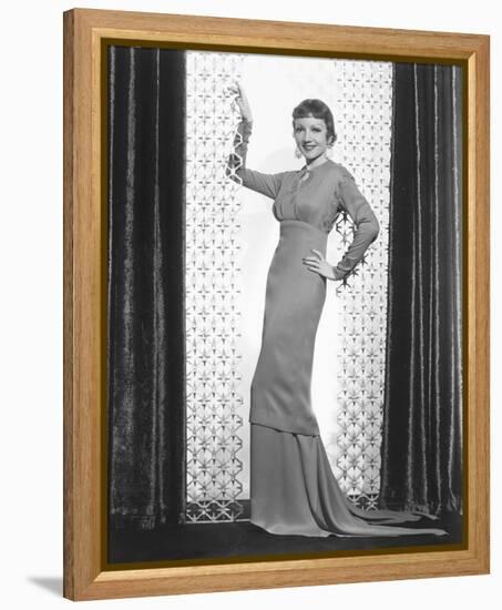 Claudette Colbert-null-Framed Stretched Canvas