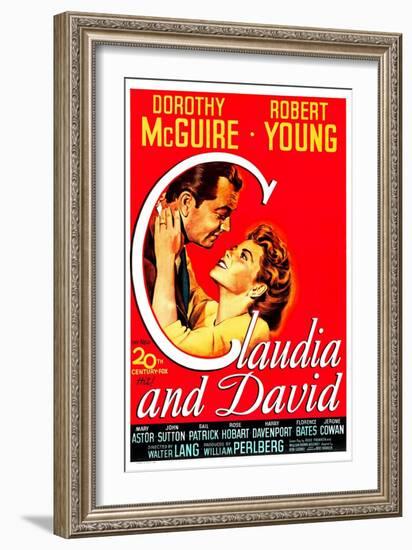 Claudia And David-null-Framed Art Print