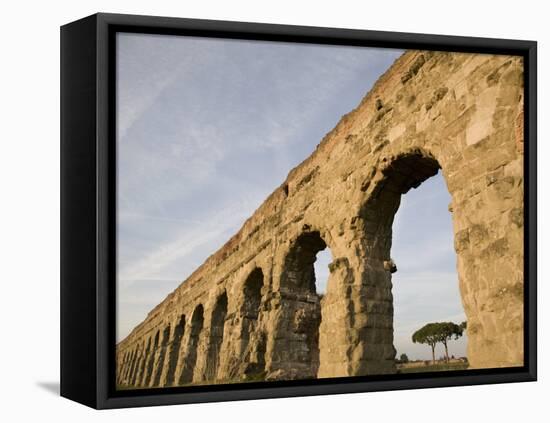 Claudian Aqueduct, the Appia Road, Rome, Lazio, Italy, Europe-Olivieri Oliviero-Framed Premier Image Canvas