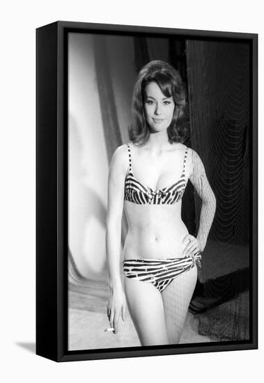 Claudine Auger-Mario de Biasi-Framed Premier Image Canvas