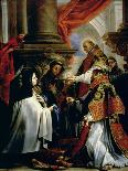 Charles II of Spain in Adoration of the Holy Eucharist, 1685-1690-Claudio Coello-Giclee Print