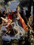 La Virgen Con El Niño Entre Las Virtudes Teologales Y Santos, 1669-Claudio Coello-Premier Image Canvas
