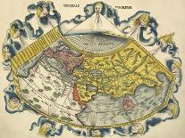 Ptolemic World Map-Claudius Ptolemy-Framed Premier Image Canvas