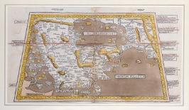 Ptolemic World Map-Claudius Ptolemy-Laminated Giclee Print