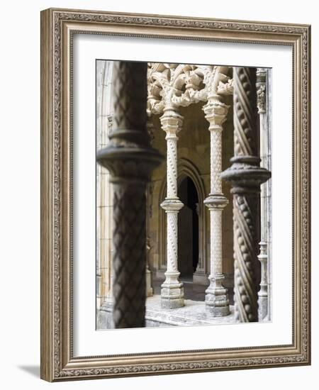 Claustro Real, the royal cloister. Monastery of Batalha, Mosteiro de Santa Maria da Vitoria-Martin Zwick-Framed Photographic Print